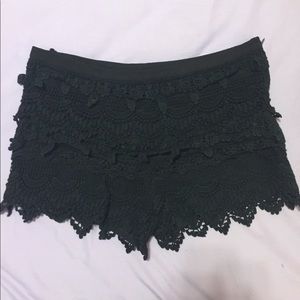 Lace High Rise Shorts
